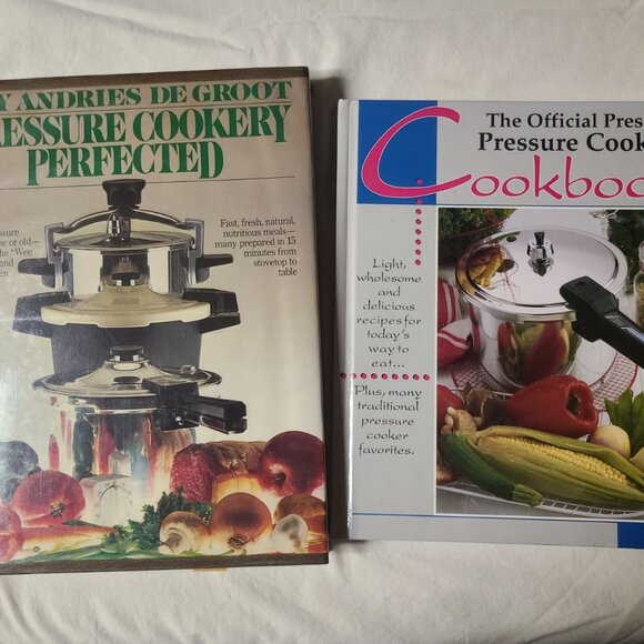 2 Book Set-Official Presto Pressure Cooker Cookbook & Pressure Cookery Perfected - Picture 1 of 10